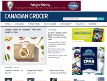 Tablet Screenshot of canadiangrocer.com